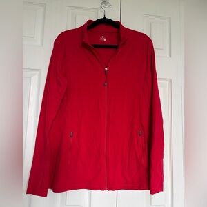 Tuff Athletics Red Full-Zip Utility Jacket